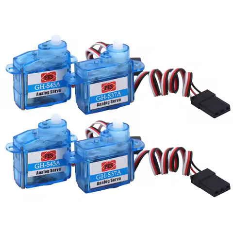 5pcs/lot GH-S37A 3.7g/GH-S43A 4.3g Micro Analog Servo for RC Quadcopter Airplane Helicopter Boat Toy