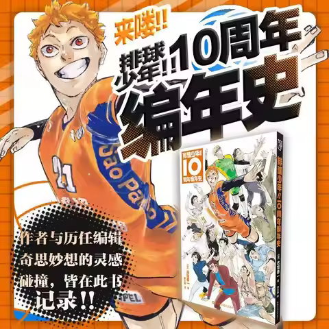 Haikyu!! 10th Anniversary Chronicle Art Album Book Chinese Version 10th Anniversary of Popular Japan
