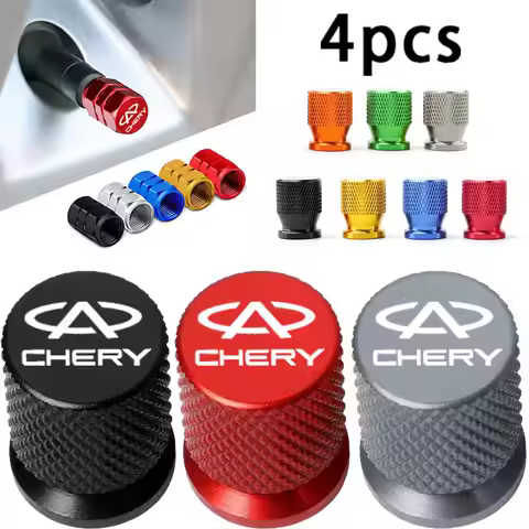 4PCS Colorful Car Accessories Car Tire Valve Cap For CHERY Tiggo 8 7 6 4 3 5x Pro Arrizo Omoda 5 FX 