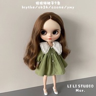 Blythe ob24 ob26 licca azone ymy doll body collar dress 9 warna
