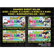 PRE-ORDER - BANNER 2 KAKI X 4 KAKI - SUDUT NILAM SEKOLAH