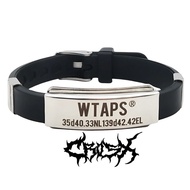 WTAPS BRACELET RUBBER BRACELET/ SILICONE RUBBER BRACELET SILVER CHAIN BRACELET TITANIUM BRACELET/ AE