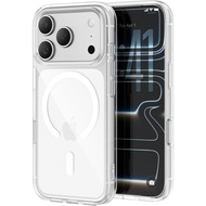 Belkin iPhone 17 Pro Compatible Clear Case MagSafeQi2 25W with Magnet Thin Ultra Shockproof UV Resis