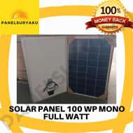 SOLAR PANEL SURYA SOLAR CELL 100 WP 100 WATT MONOCRYTALLINE MAYSUN PEMBANGKIT LISTRIK TENAGA SURYA B