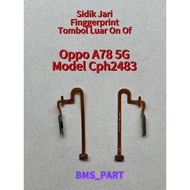 TOMBOL Fingerprint Fingerprint External Button On Of Oppo A78 5G Model Cph2843
