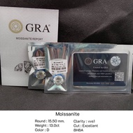 เพชร Moissanite รูปทรงกลม ไซส์ 15.50mm.-22.00mm.  Clarity: vvs1 Color: D น้ำ: 100 8H8A เพชรน้ำงาม คั