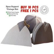 SPAN SUPPORT CAP Hat Topi Vintage Design Bukit Man Woman Bundle Unisex Baseball Cap Free Size Color 