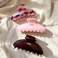 3pcs/1pc Women's 10cm/3.94in Red Leopard Print Pink Metal-Shaped Lightweight Plastic Hair Clips, Fas