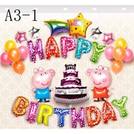 A3 Happy birthday foil balloon set kit