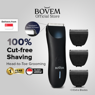 BOVEM Globe Trimmer 2.0: Waterproof Below-The-Waist Trimmer for Body and Private Groin Grooming Men 