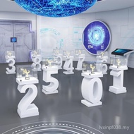 Jewelry Cabinet Display Cabinet Exhibition Atmosphere Exhibition Counter Glass Product Letter Displa