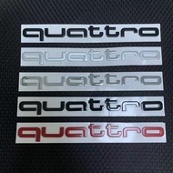 【Audi】3D Matal Quattro logo Front Grille Body Rear Trunk Stickers Emblem for Audi Quattro Logo A3 A4