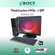 Refurb Lenovo ThinkCentre M75s-1 SFF AMD Ryzen 3 Pro 3200G / 128GB SSD / 1TB HDD / 8GB RAM or 16GB R