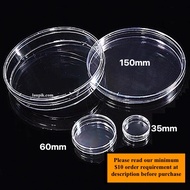 Petri Dish Sterile Ø 35mm, 60mm, 150mm Plastic Disposable GENERIC [ per PACK ]