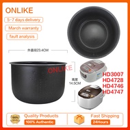 Applicable to the inner pot of Philips 5L electric rice cooker models HD3007/HD4728/HD4746/HD4747