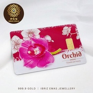 IBRIZ Jewellery 1G Emas 999.9 Gold Bar Gift For Men 999 Gold Coin Gift For Women Emas 999 Hadiah Kah