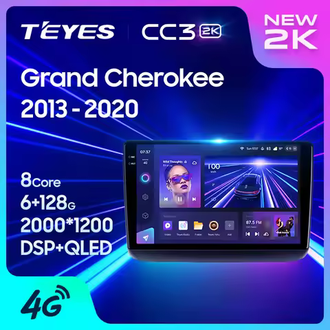 TEYES CC3 2K For Jeep Grand Cherokee WK2 2013 - 2020 Car Radio Multimedia Video Player Navigation st