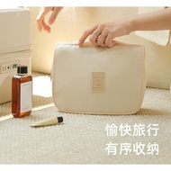 Cosmetic Bag with Hanger, Foldable Travel Bag, Many Compartments, Can Hold Many Items