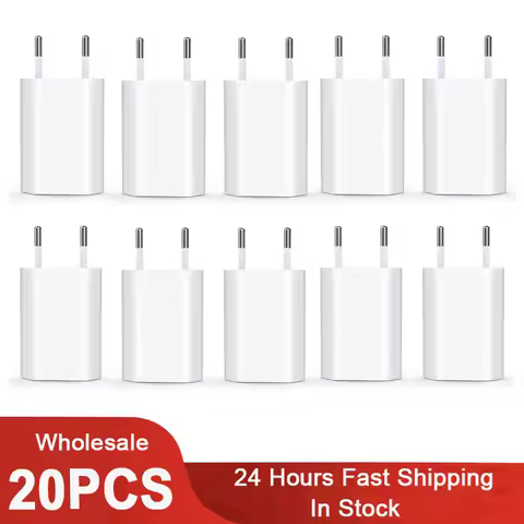 20Pcs 5V 1A USB Travel Wall Charger Adapter Charging For Samsung s6 s7 note 2 4 htc lg iphone Huawei