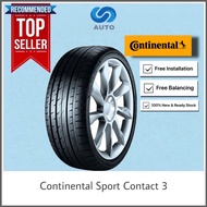 Free Installation I Continental Conti Sport Contact 3 CSC3 Car Tyre 245/45R17, 215/50R17