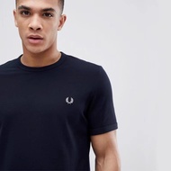 FRED PERRY เสื้อยืดคอกลมแขนสั้นคอกลม FRED PERRY Summer Man เสื้อยืดคอกลม FP Solid Color Simple