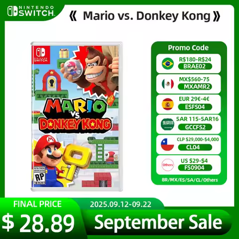 Mario vs. Donkey Kong Nintendo Switch Game Deals 100% Official Physical Game Card Support 1-2 Player