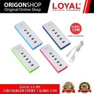 LOYAL LY-295 USB Charger 5 Ports + 1.5M Cable