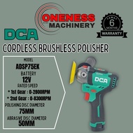 ''DCA'' CORDLESS BRUSHLESS POLISHER C/W 2X 2.0AH BATTERY & CHARGER -12V -ADSP75EK