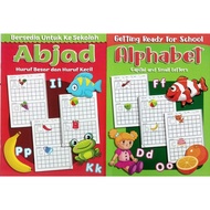 Menulis ABC Abjad Huruf Besar dan Huruf Kecil Prasekolah / Writing ABC Alphabet Capital and Small Le