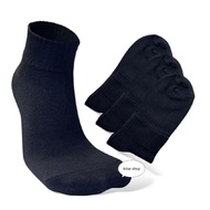 Plain black work socks, black block socks