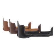 PU Leather Camera Half Body Cover Bag For Nikon D810/D800 DSLR Camera