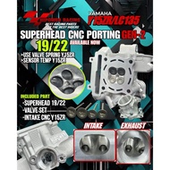 HI-POWER RACING LC135/Y15ZR CNC PORTING SUPERHEAD 19/22(NEW) 20/23 22/25 23/26 24/27 25/28 26/29 FUL