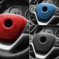 TPIC Alcantara Wrap For BMW X5 E70 X6 E71 2008-2013 Steering Airbag Wheel Cover Frame Sticker Interi