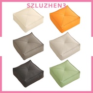 [Szluzhen3] Floor Seating Cushion Floor Pillow Square PU Leather Meditation Cushion Outdoor