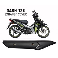 MUFFLER COVER EXHAUST COVER HONDA DASH125 FI DASH 125 FI NEW MUFFLER PROTECTOR BLACK - PVC