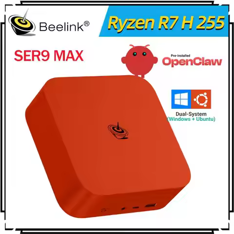 Beelink SER9 Max Ubuntu Windows 11 Pro Dual System OpenClaw Preinstalled AMD Ryzen 7 H255 LPDDR5X RA