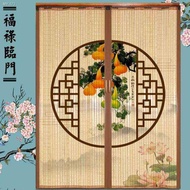 ⊙❧Zen printing bamboo curtain folding door sliding door curtain folding door curtain partition screen Japanese-style doo