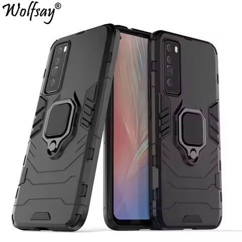 For Huawei Nova 7 5G Case Armor Magnetic Suction Stand Full Cover For Huawei Nova 7 Case Cover For H