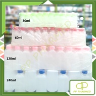 Medicine Bottle Plastic 30ml 60ml 120cc 240ml Pack Of 100