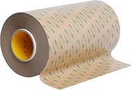 3M Adhesive Transfer Tape 467MP, Clear, 23.5 in x 180 yd, 2 mil, 1 Roll/Case