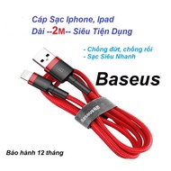 [Genuine] Baseus IPhone Charging Cable 2M Long Super Convenient,