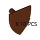 GENUINE LEGO PARTS 10 PCS CASTLE SHIELD BROWN 10305 10320