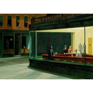 Edward Hopper: Nighthawks Silk Poster Decorative Painting Xinch
