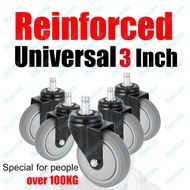 IRONBOX [READY STOCK] Reinforced Office Chair Roller Replacement 5PCS 2.5-3Inch Newly Designed Polyu