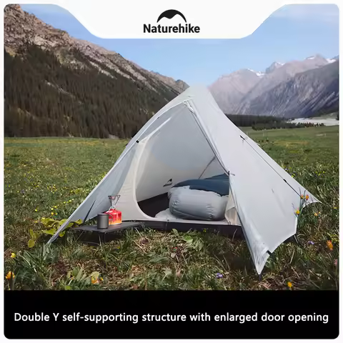 Naturehike Cloud Up UL Camping Tent Ultralight 15D Quick Bulid Beach Tents Outdoor Waterproof 1/2 Pe