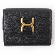 全新未使用☆ Chloe CHC23AP099 Marcie 真皮小號三折錢包，黑色，附盒子和防塵袋，女士