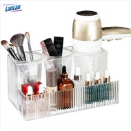 Hair Tool Organizer, Acrylic Clear Hair Dryer Holder Stand, Bathroom Countertop Blow Dryer Organizer Storage Stand For Accessories, Toiletries, Makeup