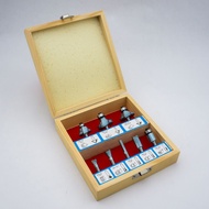 LC-008B ชุดดอกเร้าเตอร์ 8 ชิ้น ก้าน 1/4