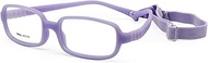 Children Optical Glasses Frame with Strap Size 48, One-piece Kids Glasses with Cord, No Screw Flexib