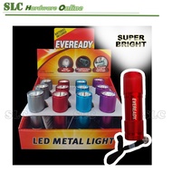 EVEREADY LED Metal Light Flashlight Torch Light Mini / Lampu Suluh + 3pcs AAA Batteries